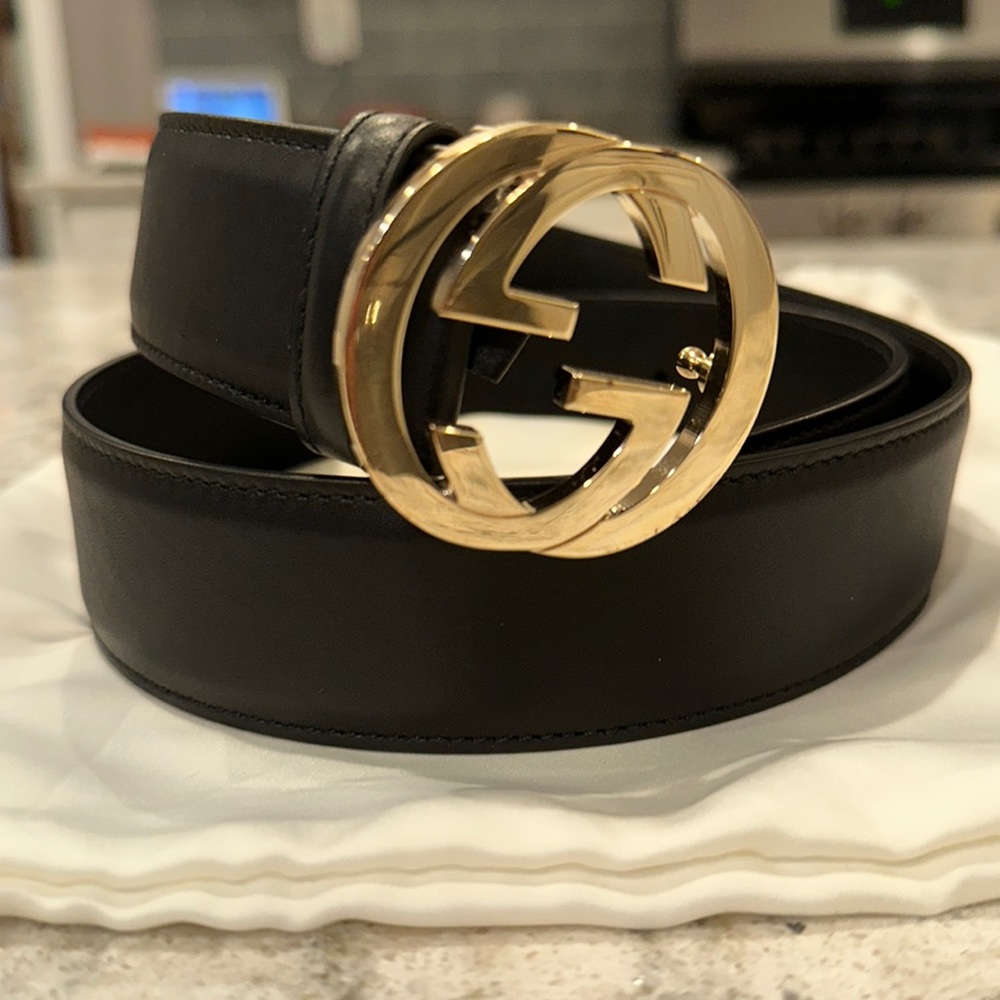 Gucci belt interlocking G